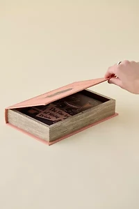Antiqued Book Stash Box - Set Of 2