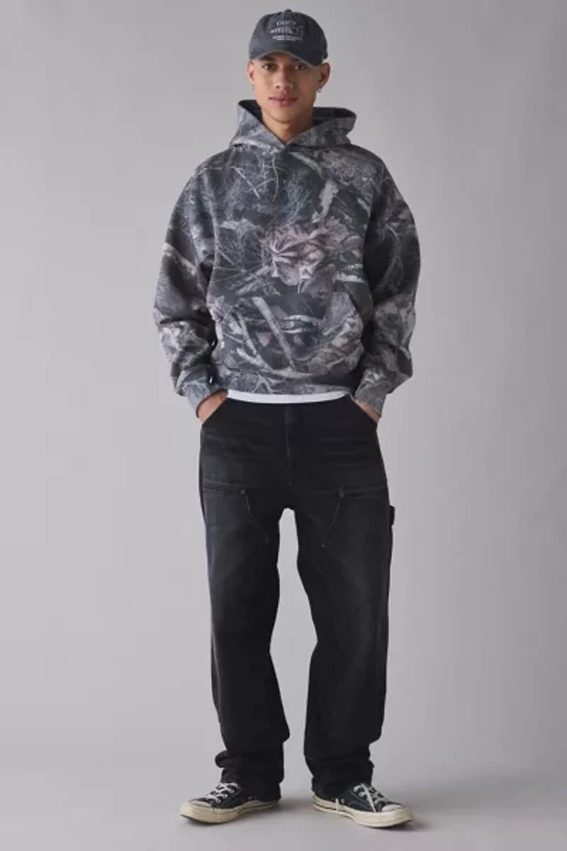Washed Tree Camo Hoodie Sweatshirt