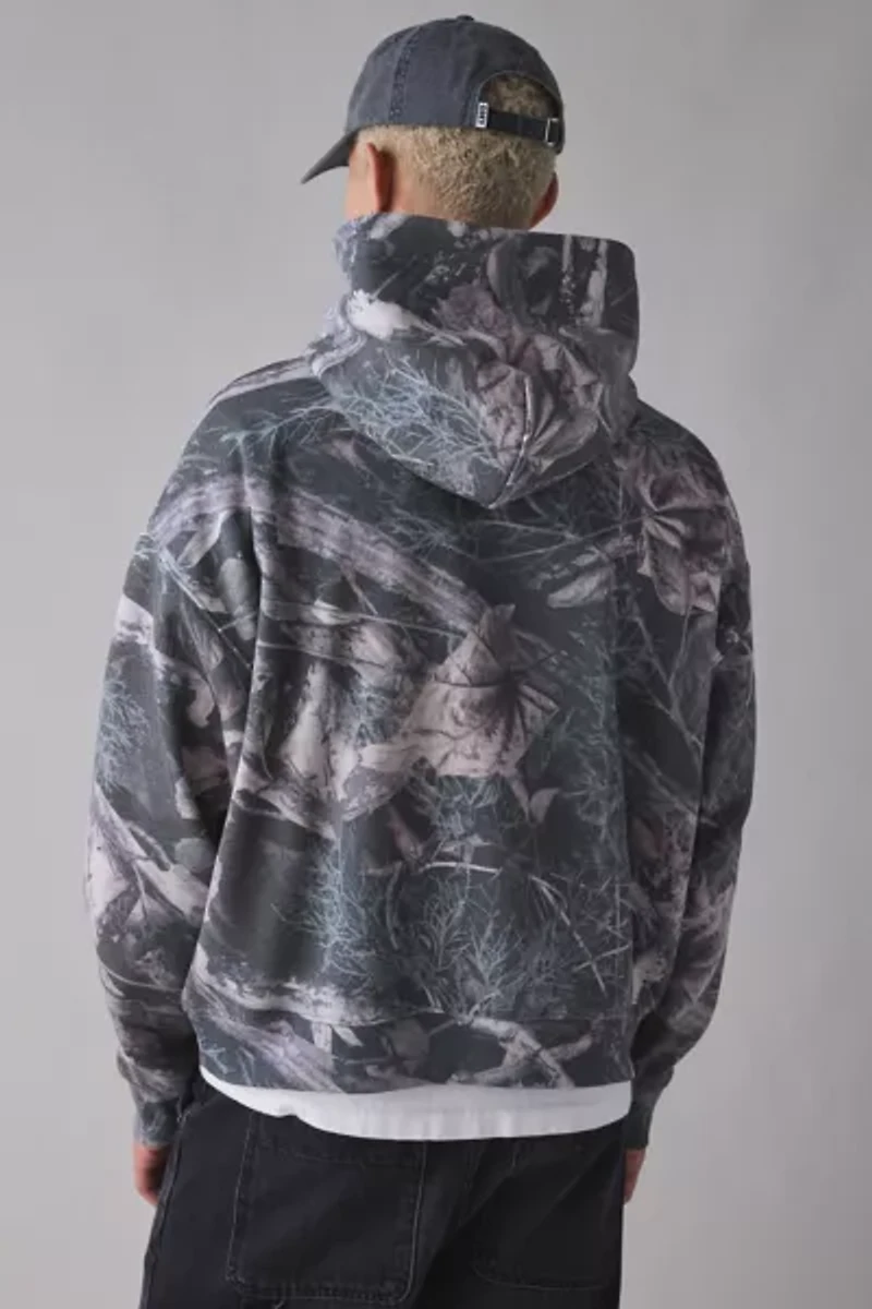 Washed Tree Camo Hoodie Sweatshirt