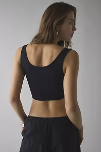 Out From Under Wrap It Up Twist-Front Seamless Knit Tank Top