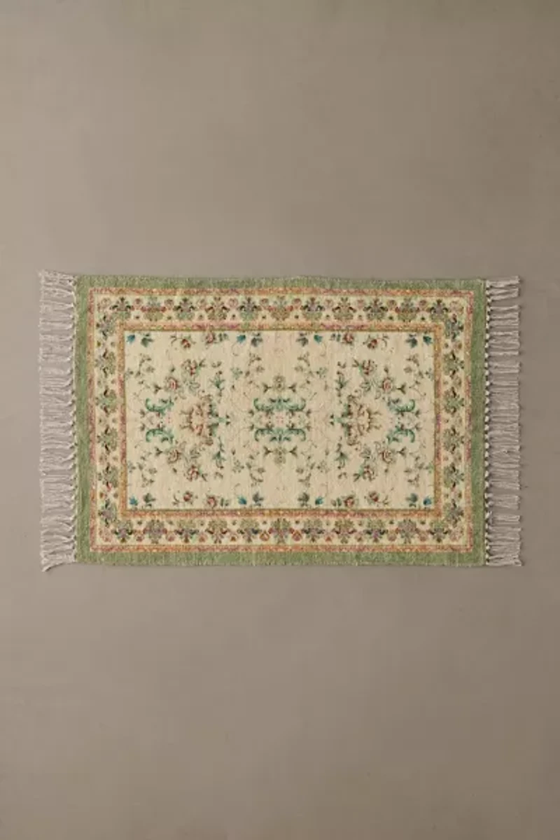 Lola Floral Digital Printed Chenille Rug
