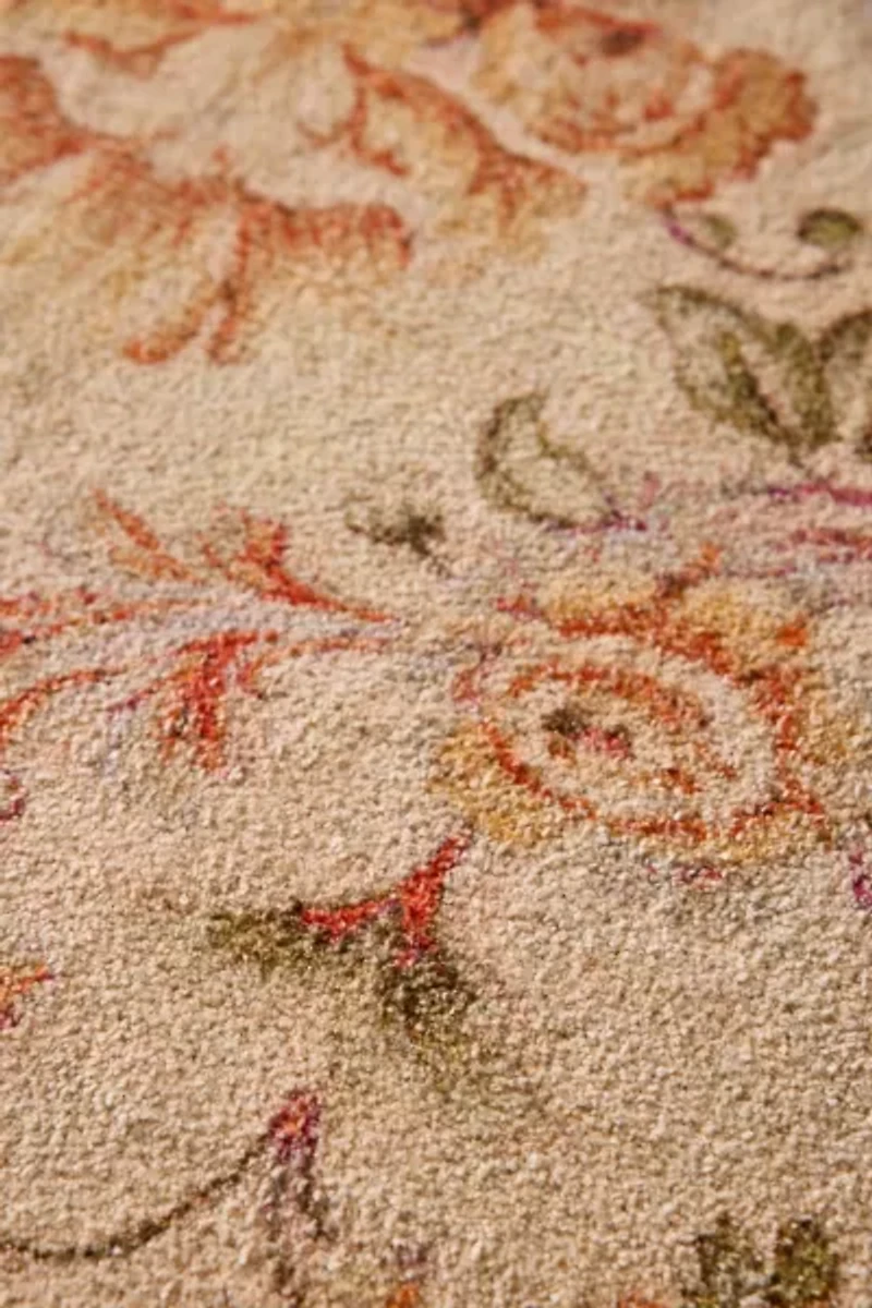 Lola Floral Digital Printed Chenille Rug