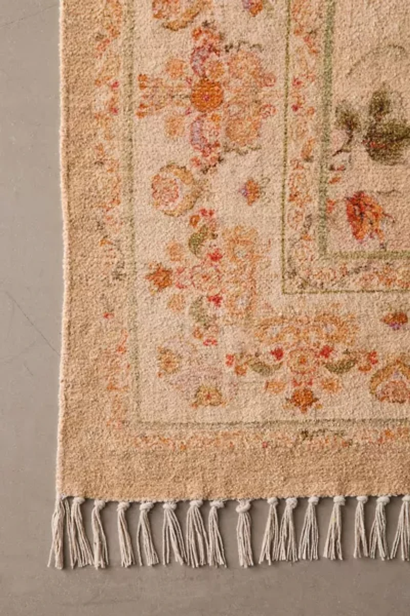 Lola Floral Digital Printed Chenille Rug