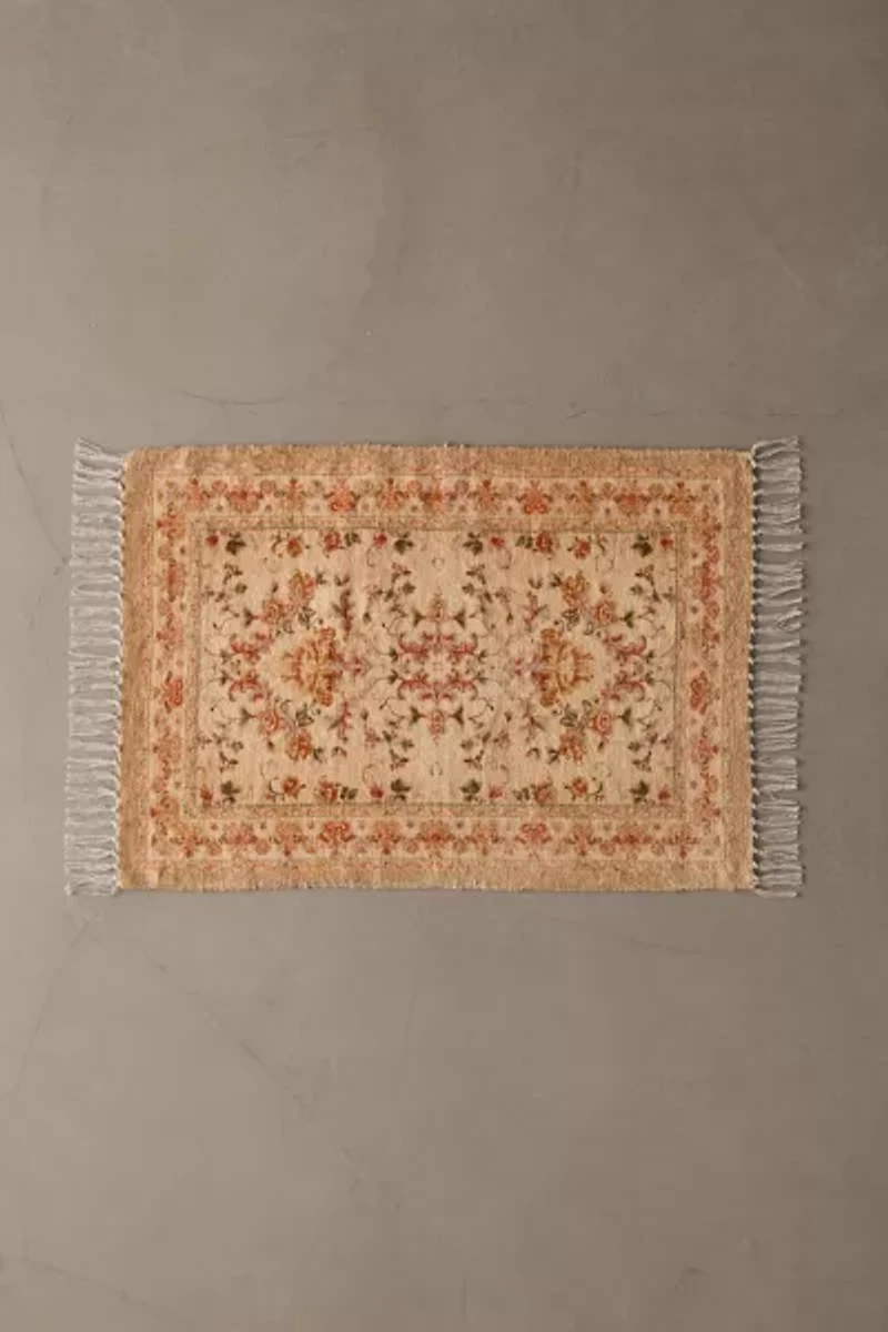 Lola Floral Digital Printed Chenille Rug