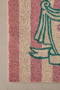 Homebody Club Striped Coir Doormat