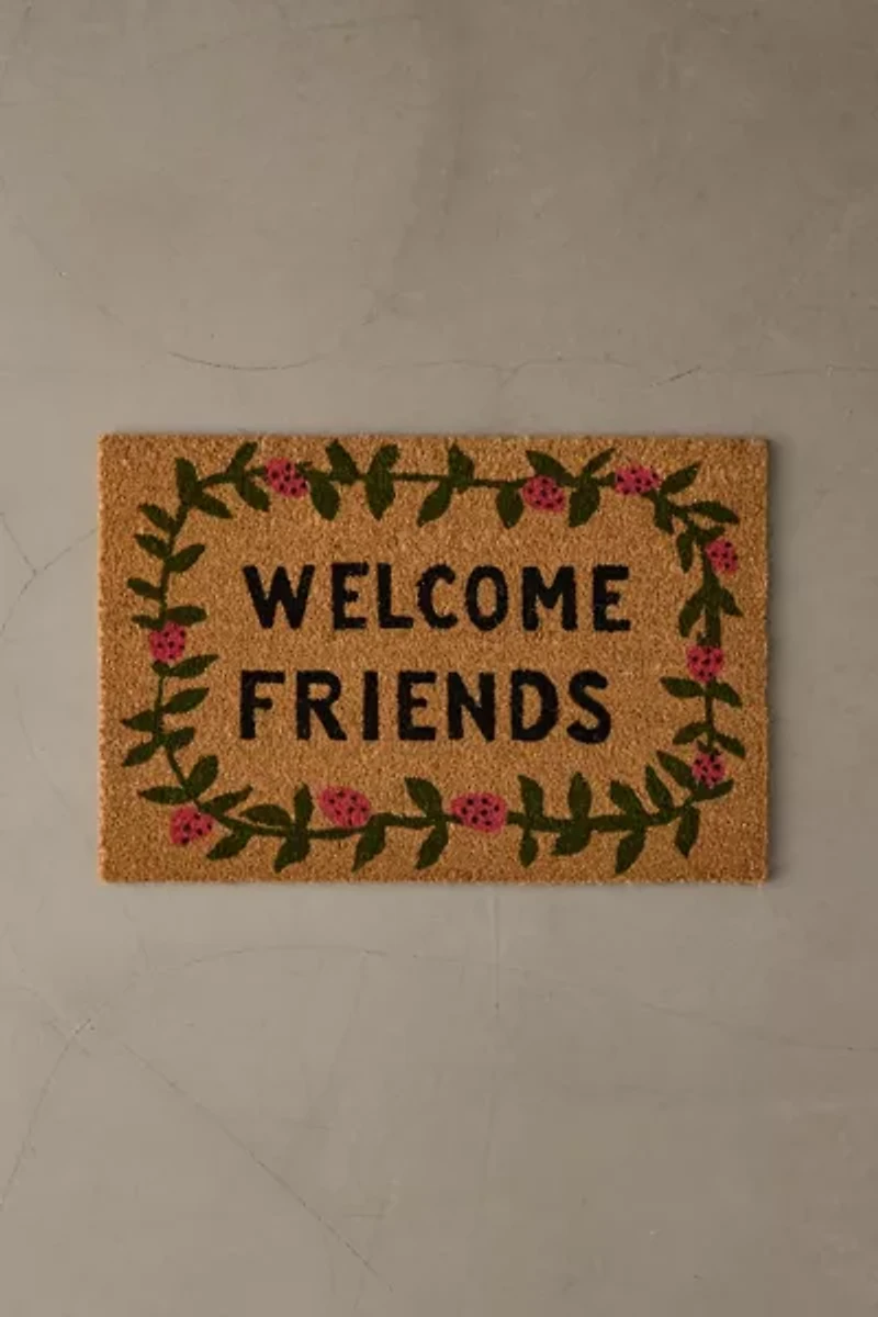 Welcome Friends Coir Doormat