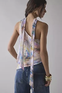 AFRM Maple Asymmetrical One-Shoulder Scarf Top