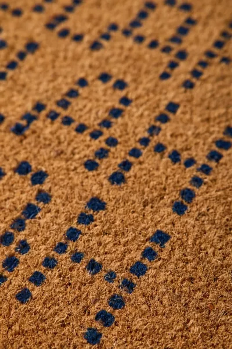 Blah Blah Blah Arched Coir Doormat