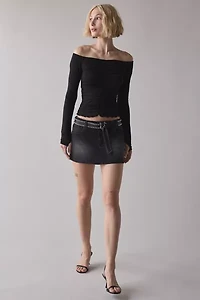 ReMADE By UO Remnants Ruched Off-The-Shoulder Top