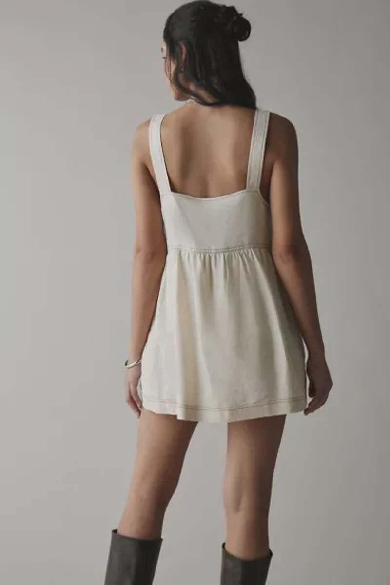 ReMADE By UO Made LA EcoVero™ Linen Shortall Dress
