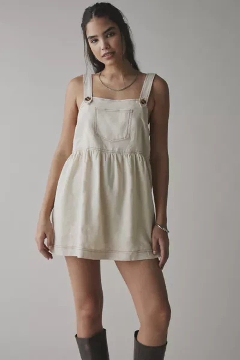 ReMADE By UO Made LA EcoVero™ Linen Shortall Dress