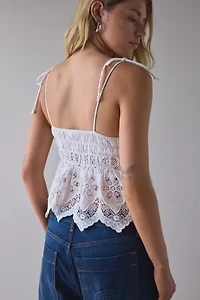 Kimchi Blue Alessia Lace Cropped Babydoll Cami