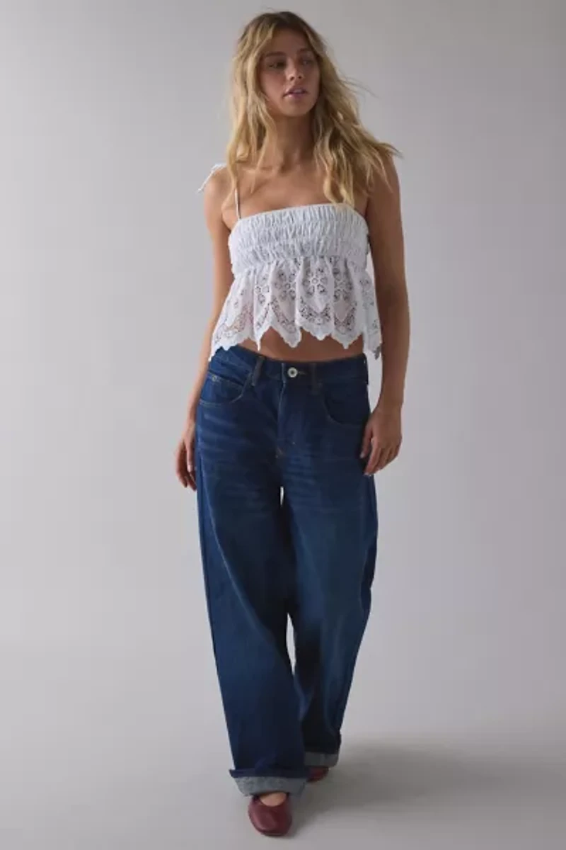 Kimchi Blue Alessia Lace Cropped Babydoll Cami