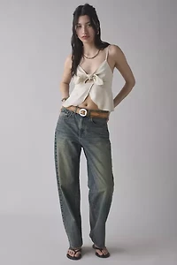 ReMADE By UO Made LA EcoVero™ Linen Tie-Front Tank Top