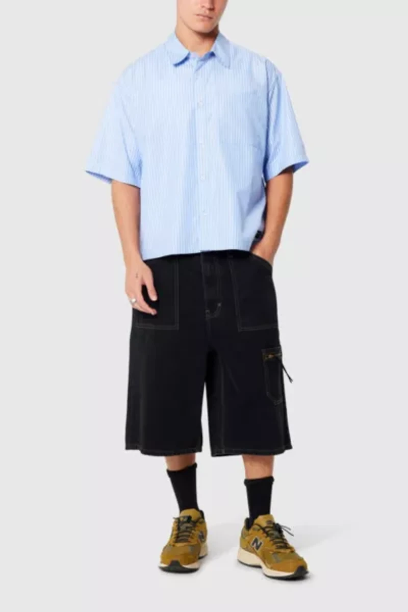 Abrand Bobby Striped Boxy Oxford Shirt