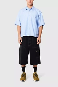 Abrand Bobby Striped Boxy Oxford Shirt