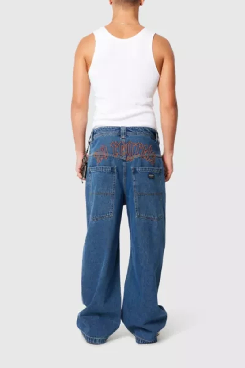 Abrand A7 Mega Baggy Embroidered Jean