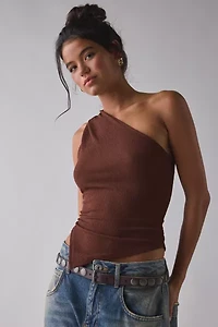 ReMADE By UO Remnants Twisted One-Shoulder Asymmetrical Top