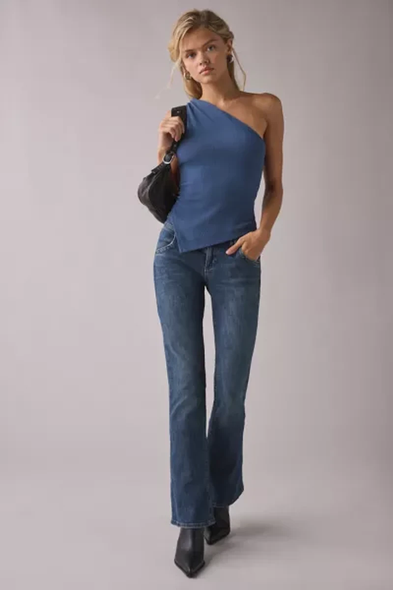 ReMADE By UO Remnants Twisted One-Shoulder Asymmetrical Top