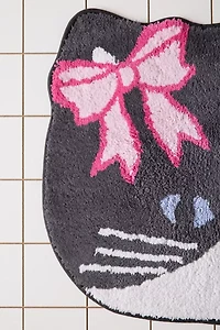 Cat Barrette Shaped Tufted Bath Mat