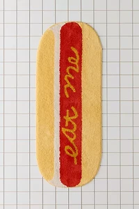 Eat Me Hot Dog Runner Tufted Bath Mat