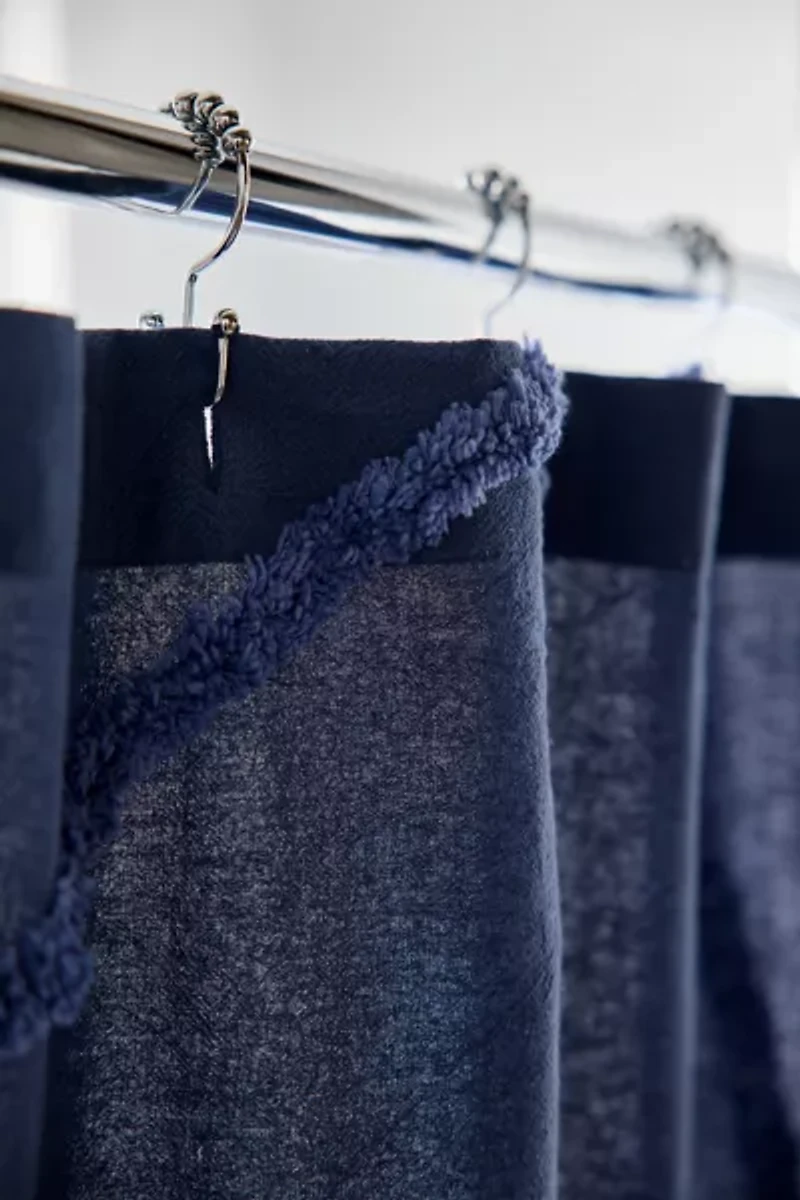 Wiggle Tufted Shower Curtain