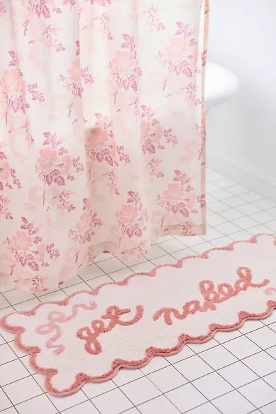 Get Naked Scalloped Bath Mat
