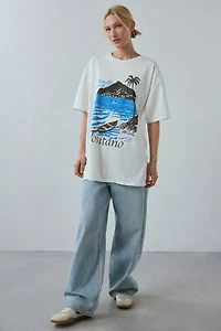 Positano Amalfi Coast Graphic T-Shirt Dress