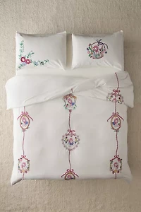 Eve Hankies Cat Embroidered Duvet Cover