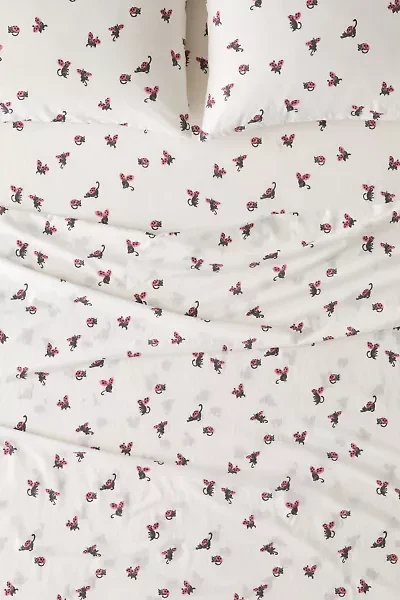 Ladybug Cat Patterned Core Sheet Set