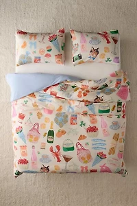 Seaside Weekend Patterned Duvet Cover
