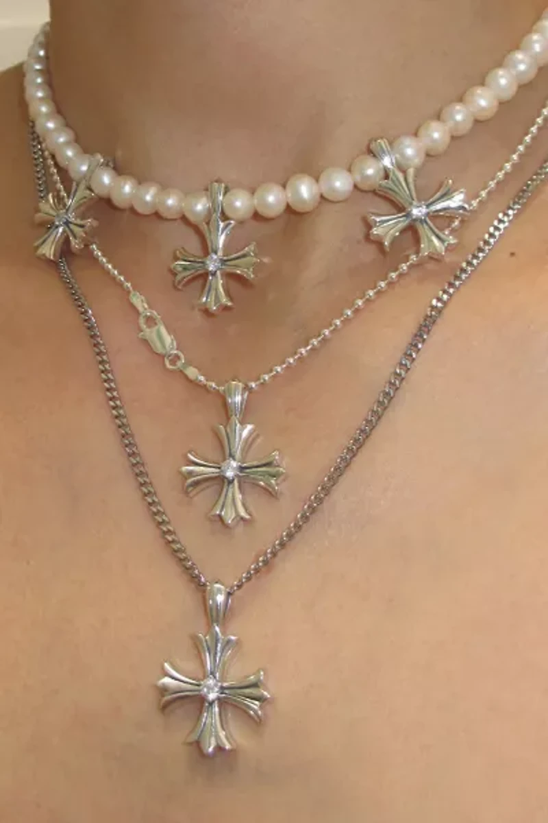 RIMOR Argent Cross 95 Sterling Silver Necklace