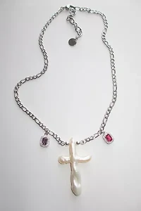 RIMOR Gemma Cross Figaro Chain Necklace
