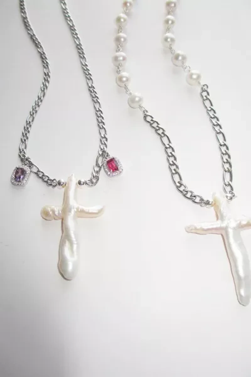 RIMOR Gemma Cross Figaro Chain Necklace