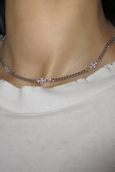 RIMOR Multi Mini Adamas Cross Choker Necklace