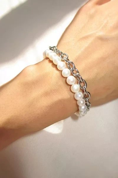 RIMOR Pearl Rolo Chain Bracelet
