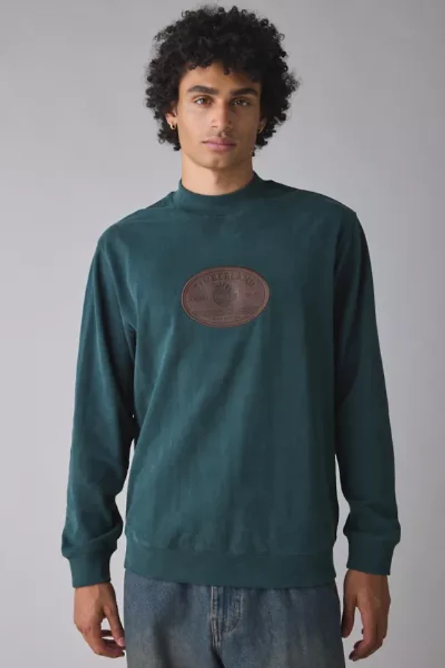Timberland Leather Badge Logo Crew Neck Sweatshirt