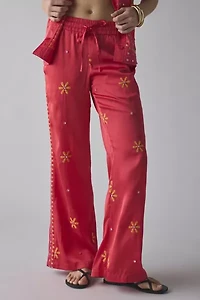 BDG Nash Satin Mirror Sequin Flare Pull-On Pant