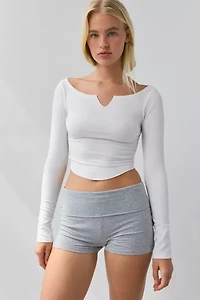 Out From Under Bec Graphic Foldover Micro Short