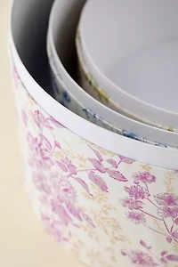 Coppola Floral Toile Hat Box Set