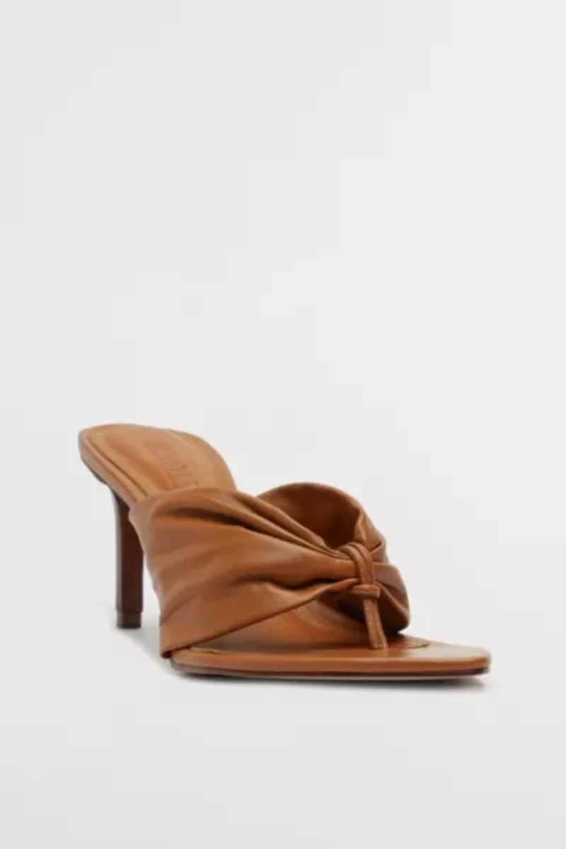 Schutz Lori Knotted Thong Mule Heel