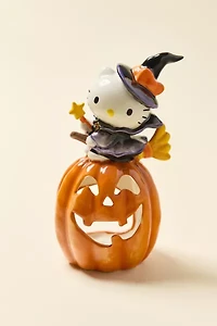 Sanrio Hello Kitty Witch Pumpkin Ceramic Tealight Holder