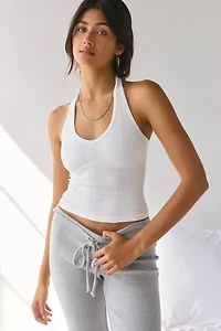 Out From Under Charlie Seamless Knit Halter Crop Top