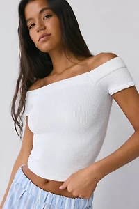 Out From Under Days Off Seamless Knit Off-The-Shoulder Top