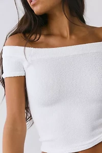 Out From Under Days Off Seamless Knit Off-The-Shoulder Top