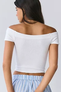 Out From Under Days Off Seamless Knit Off-The-Shoulder Top
