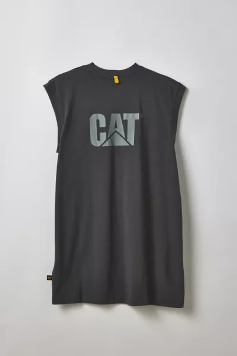 CAT Trademark Graphic Muscle Tee