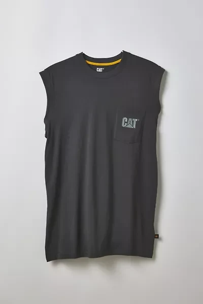 CAT Trademark Graphic Muscle Tee