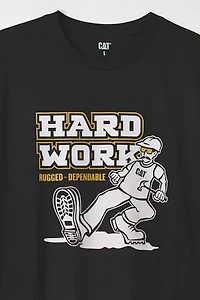 CAT Hard Work Graphic Tee