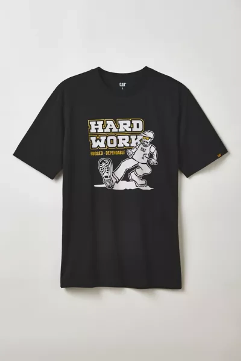 CAT Hard Work Graphic Tee